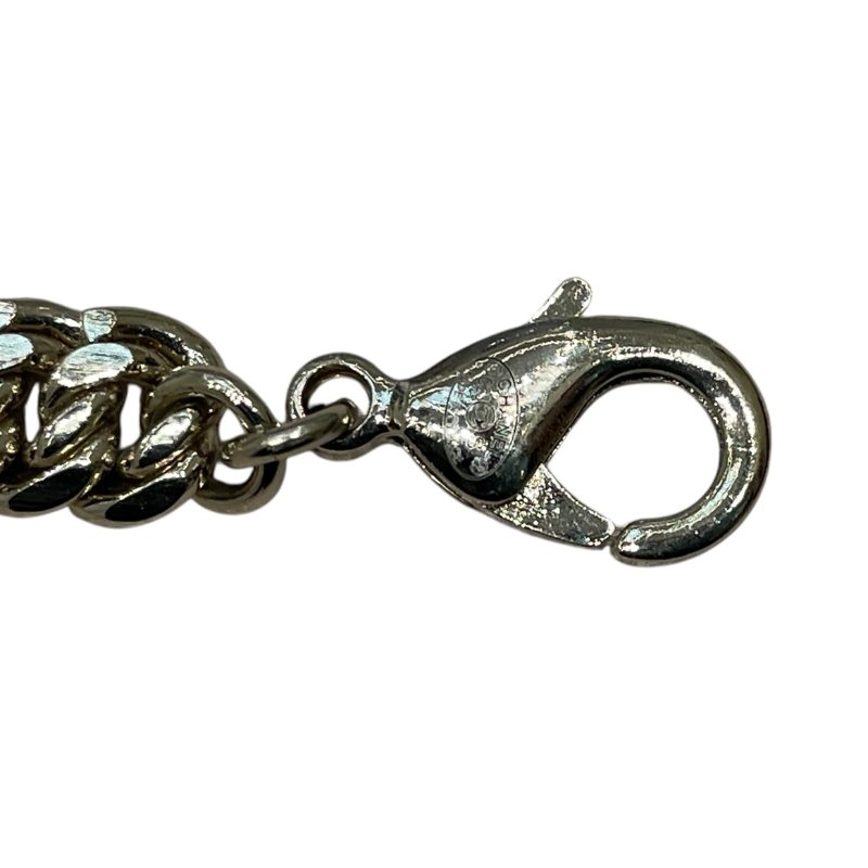 CHANEL 香奈兒 心型水鑽手鍊 合金 金色-5