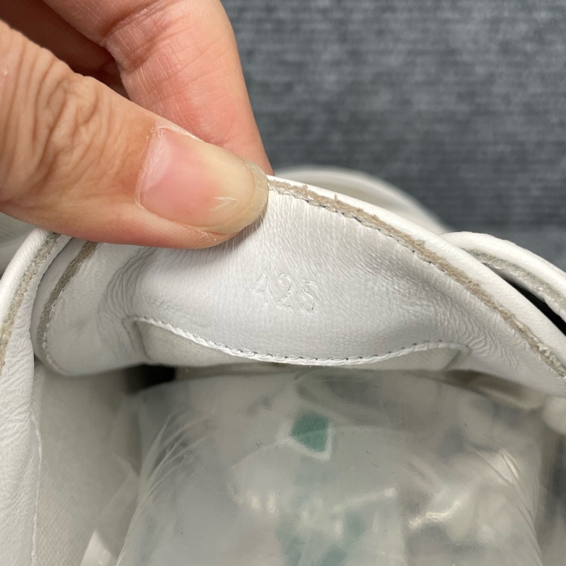 HERMES愛馬仕 白灰色帆布板鞋42.5碼。 99 新閒置未使用-3