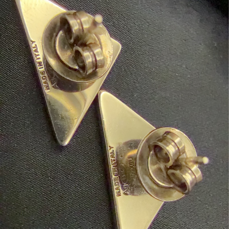 PRADA 三角牌耳環-10