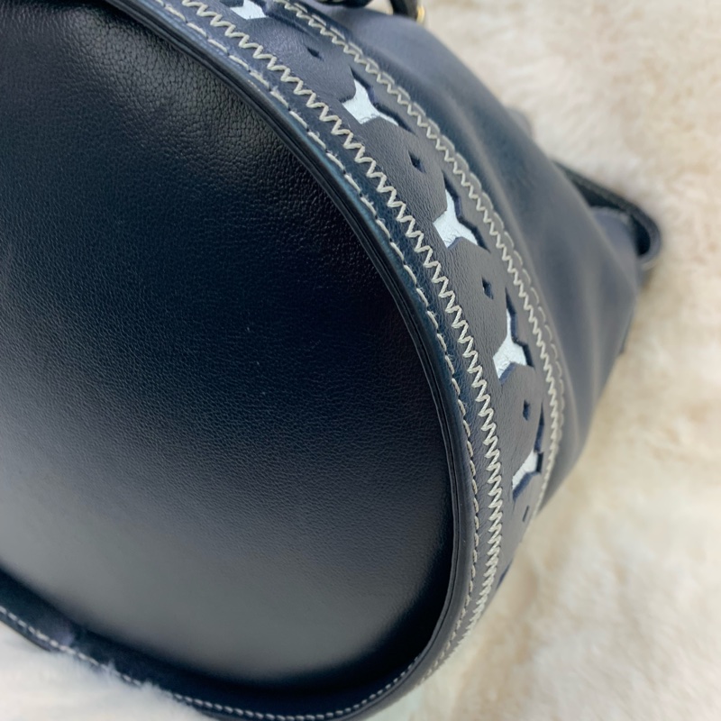 YSL 藍色水桶金扣 XB922-5