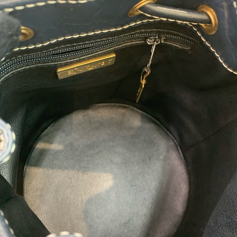 YSL 藍色水桶金扣 XB922-9