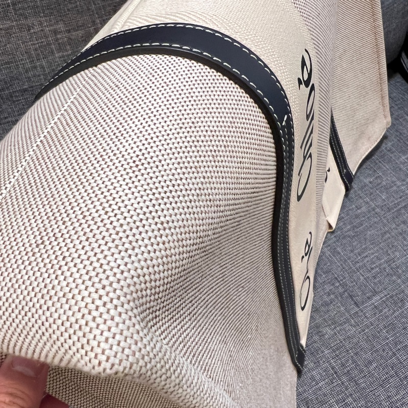 CHLOE 蔻依 Chlo Woody tote bag 帆布托特包 (大號）-11