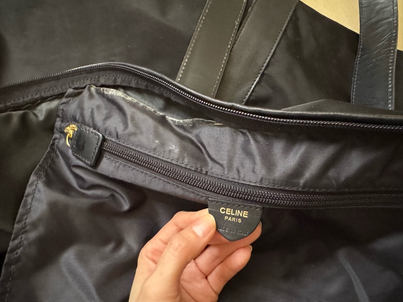 Celine travel bag/ Tote Bag 黑色防水旅行包 托特包 輕型-19