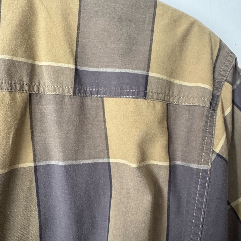 Burberry 綠灰格紋綁帶洋裝👗-19