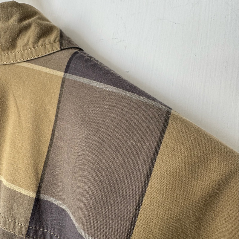 Burberry 綠灰格紋綁帶洋裝👗-22