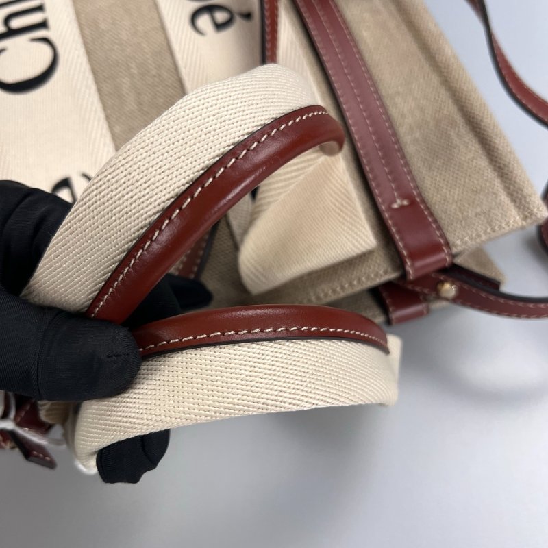 全新品 CHLOE 帆布WOODY 小號-5