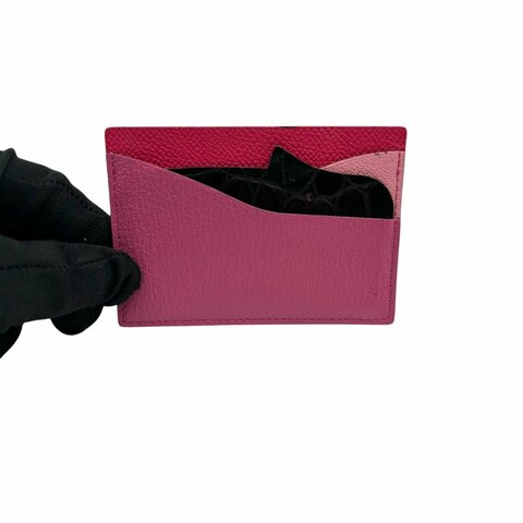 【美收精品】HERMES 粉色卡夾 C-84