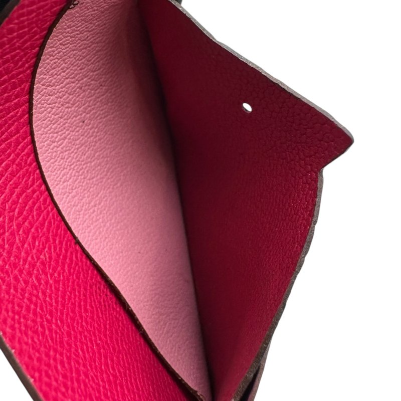 【美收精品】HERMES 粉色卡夾 C-84-3