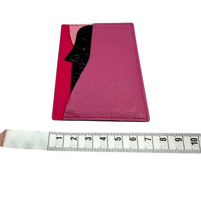 【美收精品】HERMES 粉色卡夾 C-84-11