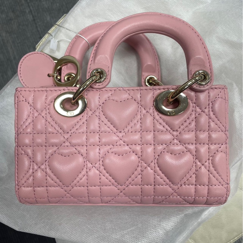 Dior 愛心粉色橫版D-joy Bag-1