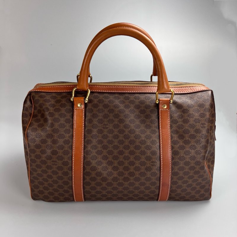 CELINE M11 VINTAGE老花波士頓包-1