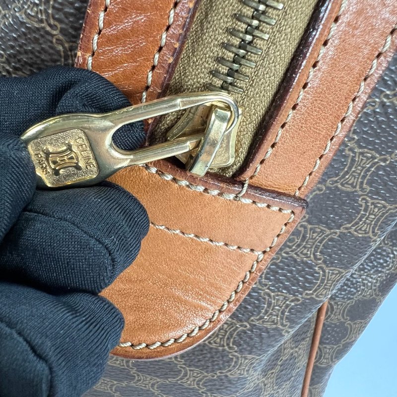 CELINE M11 VINTAGE老花波士頓包-6