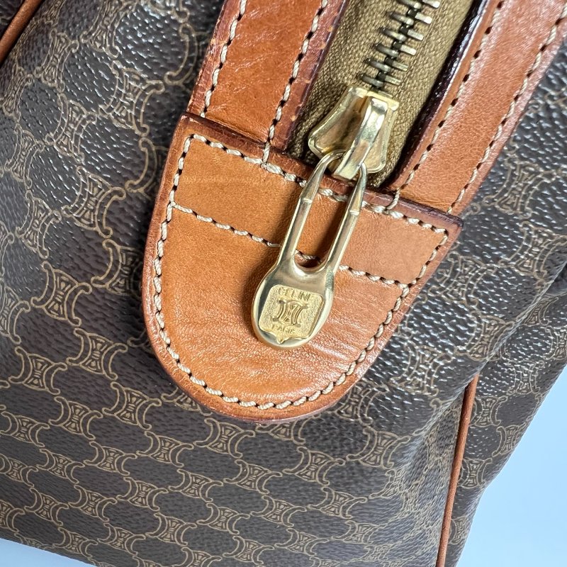 CELINE M11 VINTAGE老花波士頓包-7