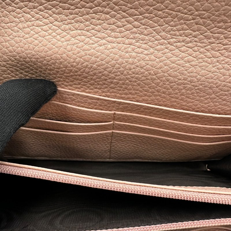 【美收精品】GUCCI 粉色長夾 C-86-9