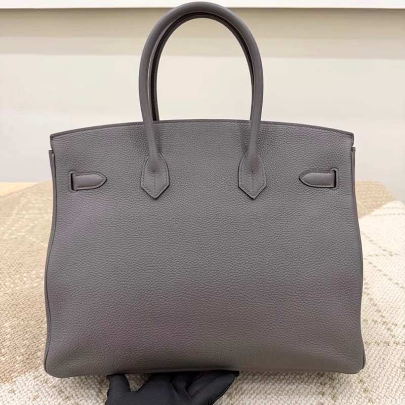 有購證🩷 Hermes birkin 35錫器灰金扣togo皮 A刻-2