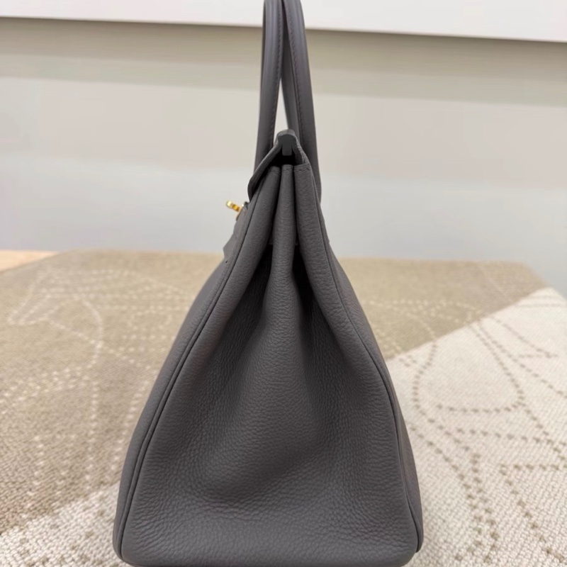 有購證🩷 Hermes birkin 35錫器灰金扣togo皮 A刻-3