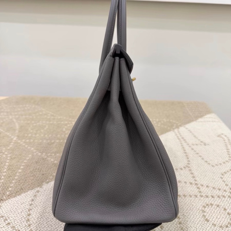 有購證🩷 Hermes birkin 35錫器灰金扣togo皮 A刻-4