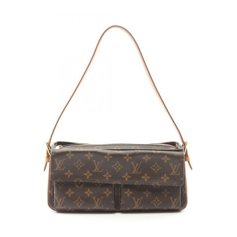 路易威登 Viva Cite MM 單肩包 M51164 Monogram 帆布棕色二手女款