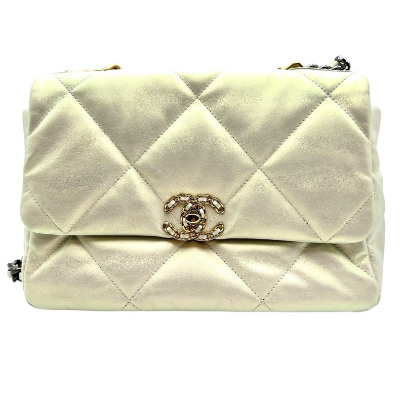 【美收精品】CHANEL 珠光白單肩包 C-90-0