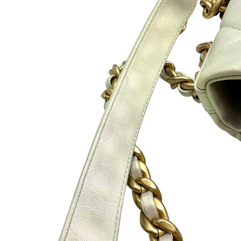 【美收精品】CHANEL 珠光白單肩包 C-90-7