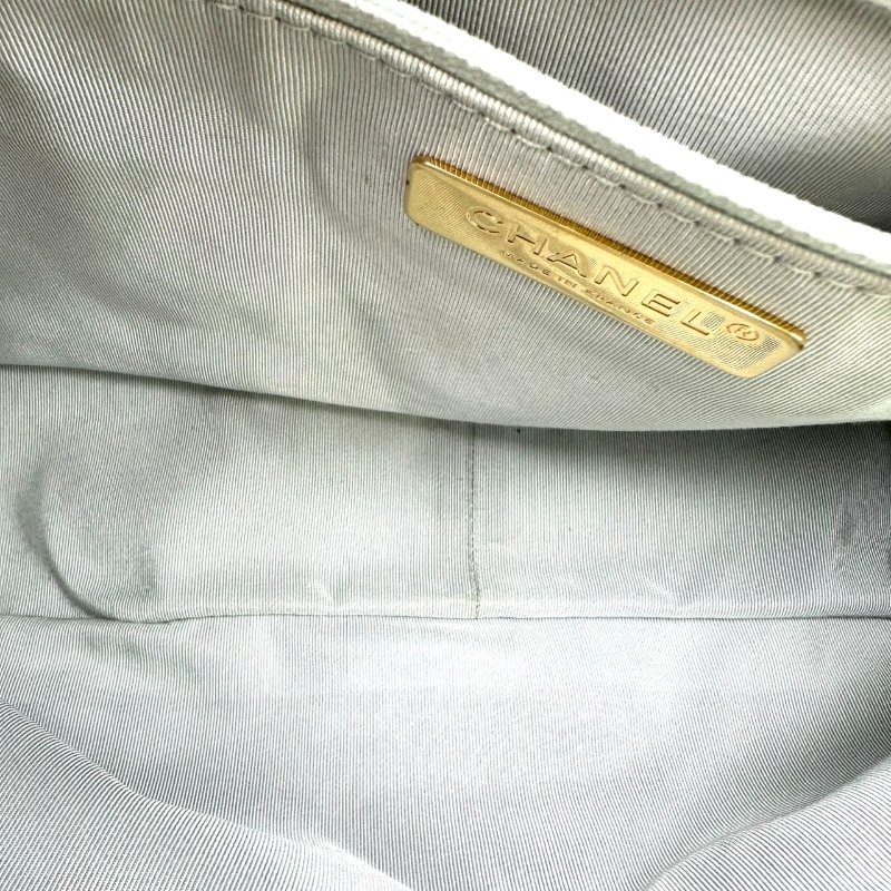 【美收精品】CHANEL 珠光白單肩包 C-90-9