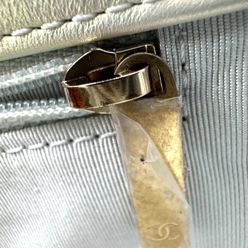 【美收精品】CHANEL 珠光白單肩包 C-90-12