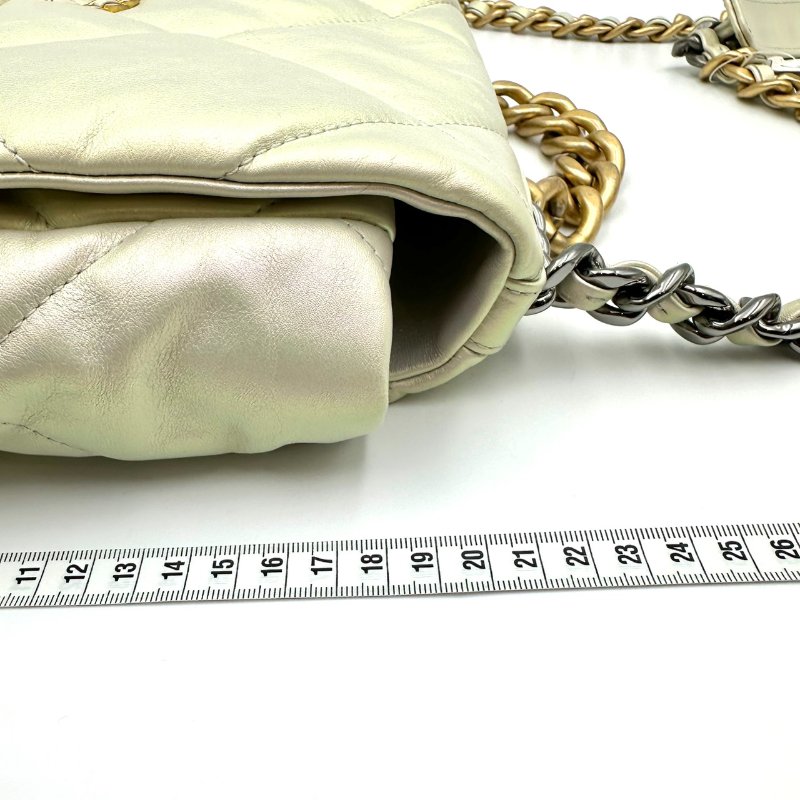 【美收精品】CHANEL 珠光白單肩包 C-90-15