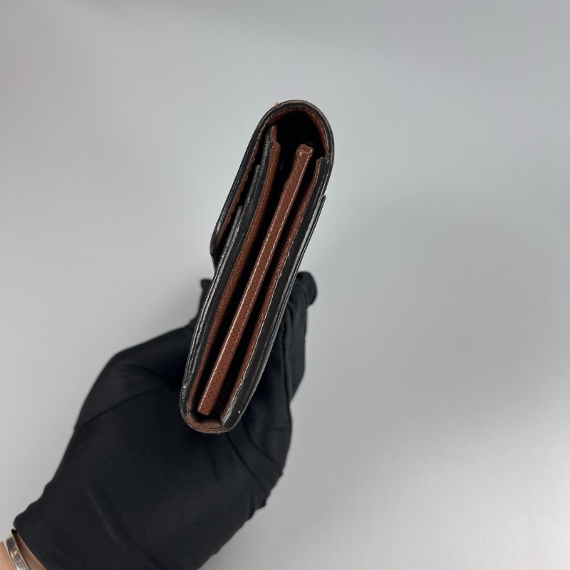 LV M60531/晶片款 棕老花SARAH長夾-3