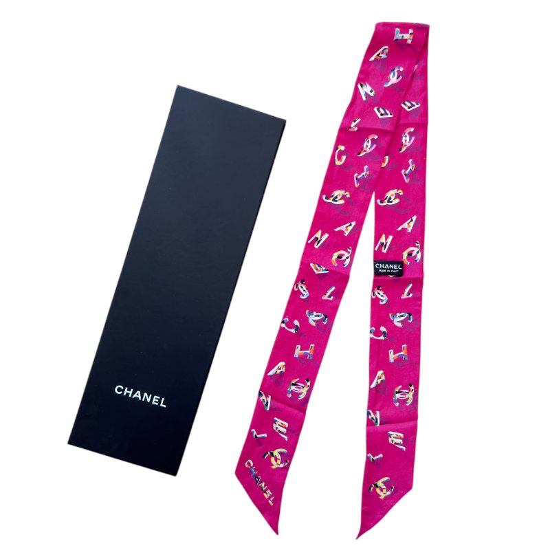 CHANEL CC Bandeau 絲巾-0