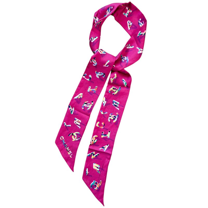 CHANEL CC Bandeau 絲巾-2