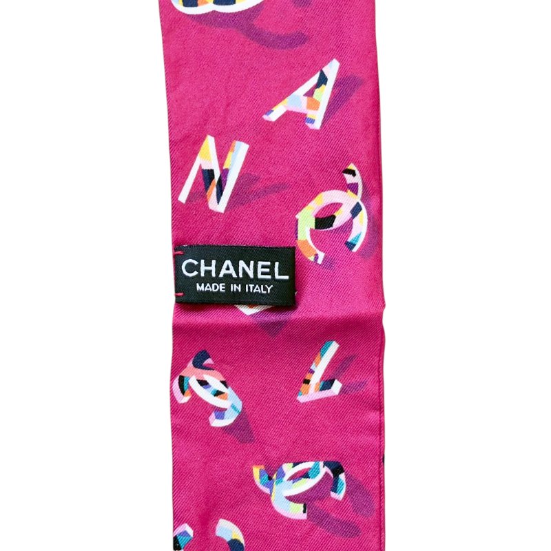 CHANEL CC Bandeau 絲巾-10