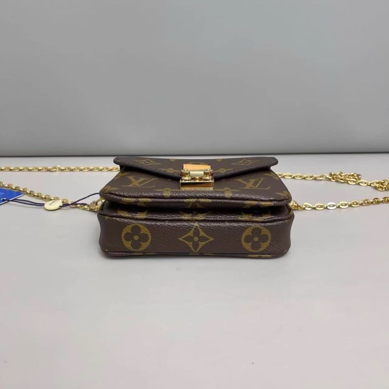 LV路易威登 老花mini郵差包 芯片-3