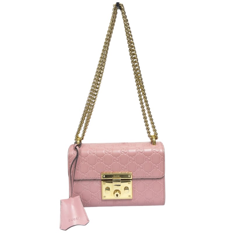 GUCCI GG Supreme Padlock 鏈條包-2