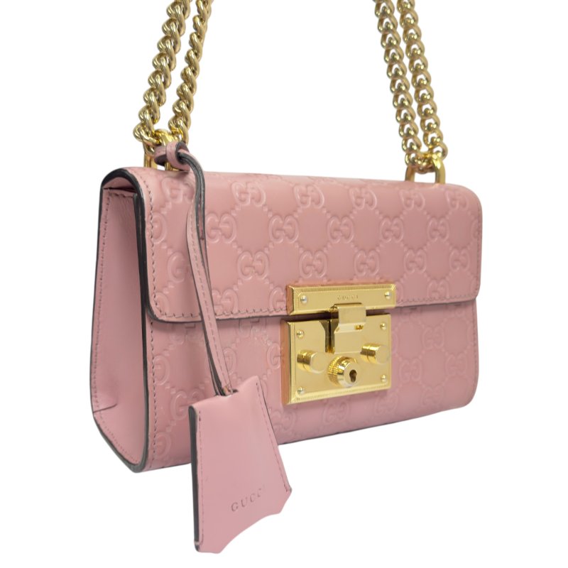 GUCCI GG Supreme Padlock 鏈條包-4