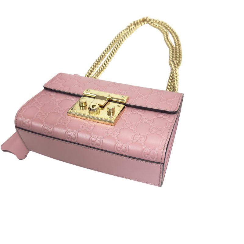 GUCCI GG Supreme Padlock 鏈條包-11