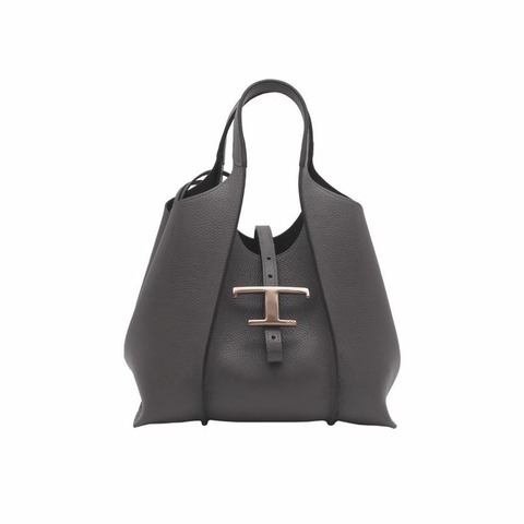 TODS Timeless 迷你購物斜背包 灰色 XBWTSBA9100 XSO B400