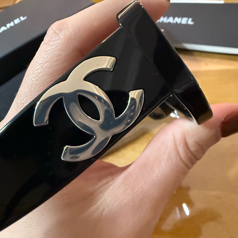 Chanel 香奈兒 熱賣款 CH5493 全新黑色 義大利製造-2