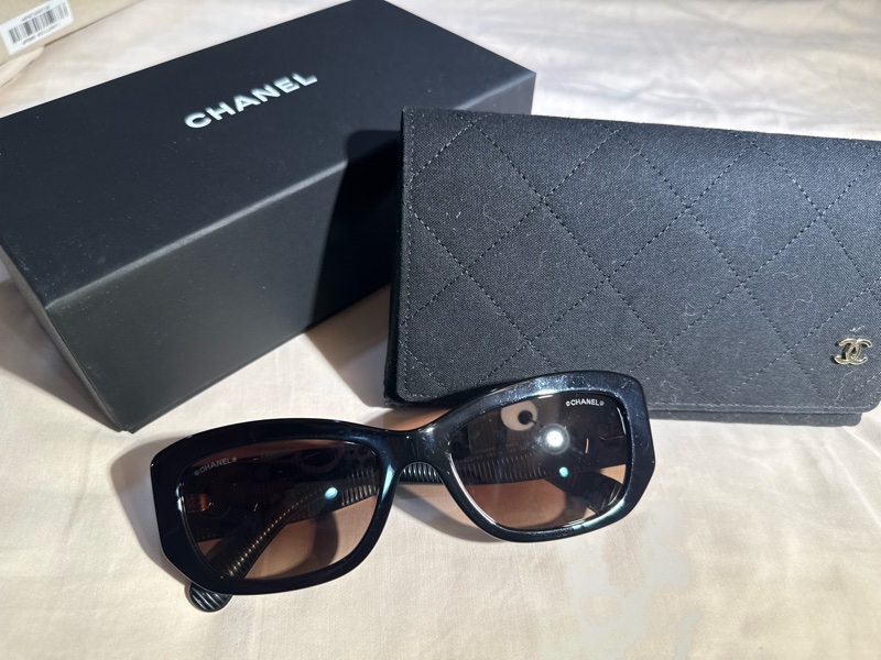 Chanel 香奈兒 熱賣款 CH5493 黑色 義大利製造-0