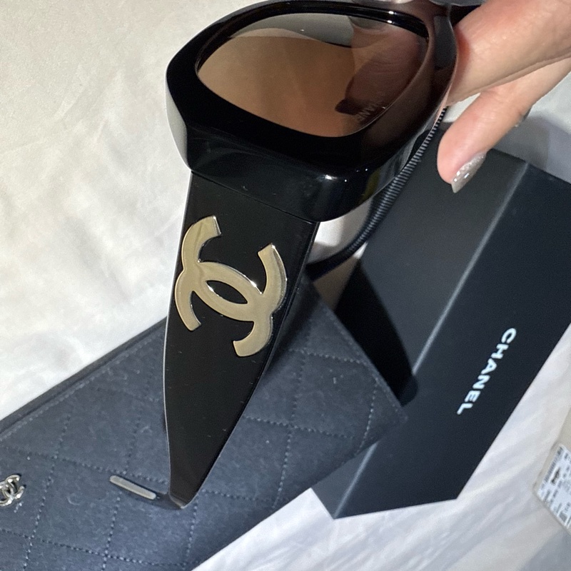 Chanel 香奈兒 熱賣款 CH5493 黑色 義大利製造-7