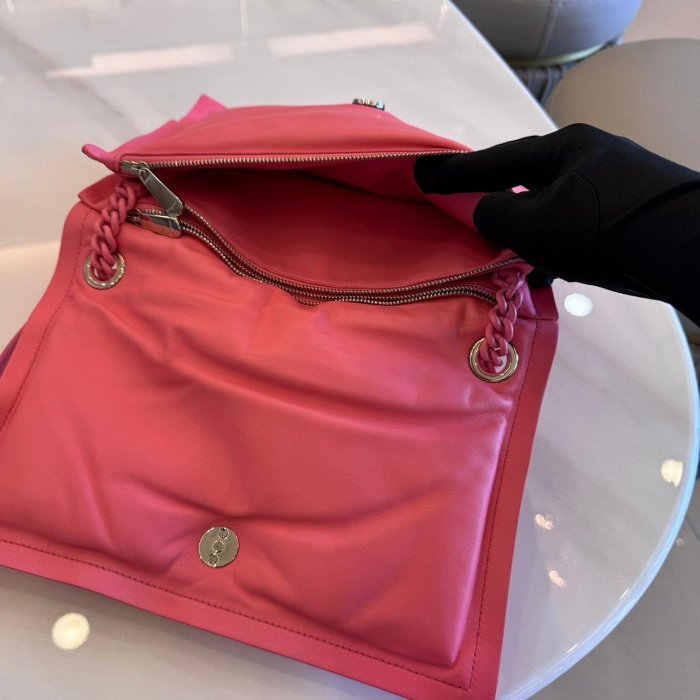 *SHIHNA名牌精品* Salvatore Ferragamo VIVA蝴蝶結小牛皮 粉色肩背包-5