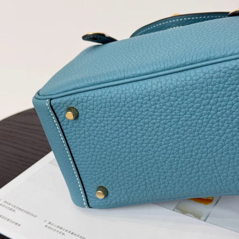 有購證🩷 愛馬仕 minilindy新牛仔藍金扣 tc皮B刻-3