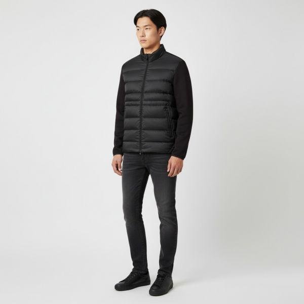 💎Han's house精品服飾💎moncler 拼接 羽絨 外套 黑牌 原價 46100-6