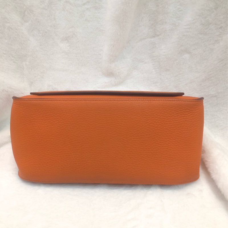 Hermes 吉卜賽 橙色銀扣TC XB731-4