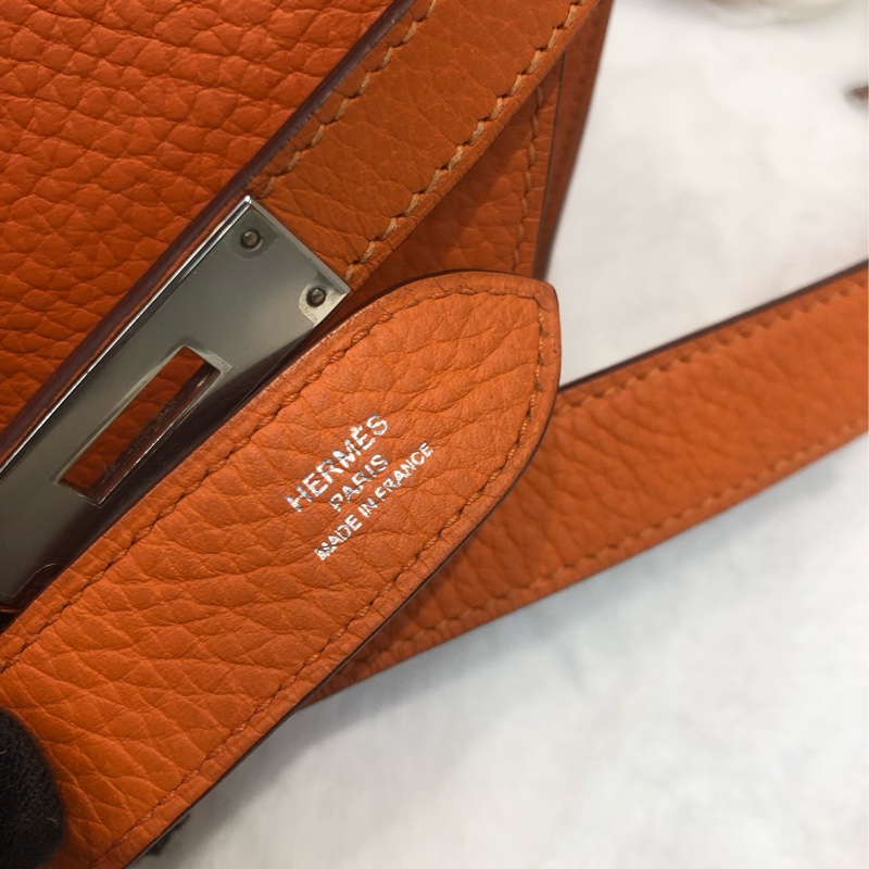 Hermes 吉卜賽 橙色銀扣TC XB731-5