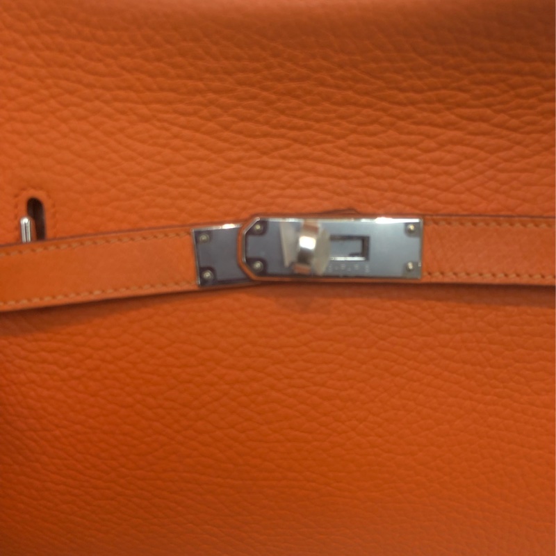Hermes 吉卜賽 橙色銀扣TC XB731-9