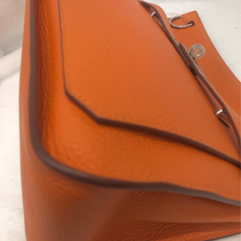 Hermes 吉卜賽 橙色銀扣TC XB731-11