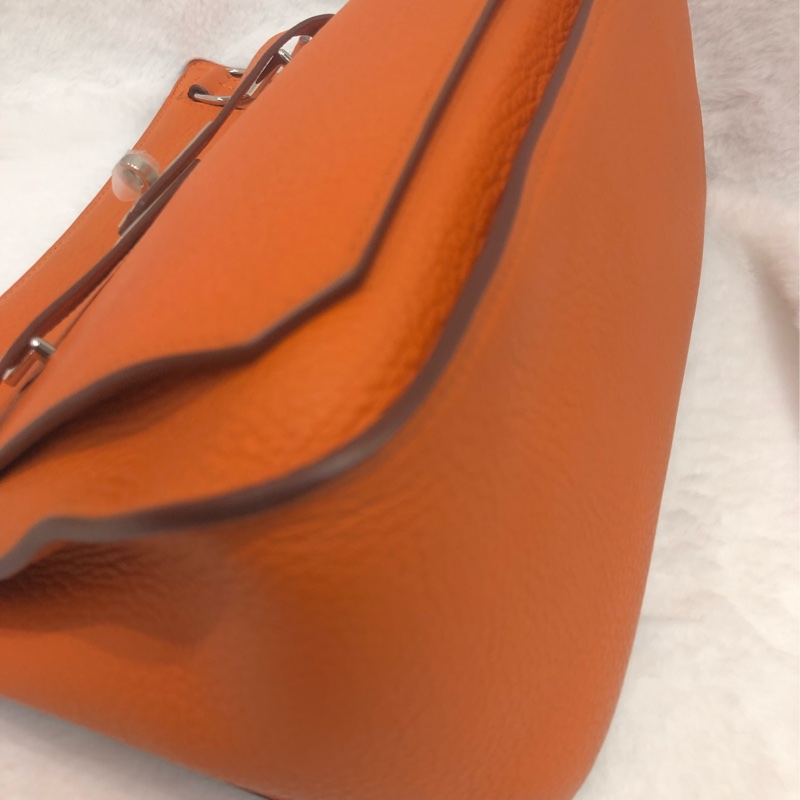 Hermes 吉卜賽 橙色銀扣TC XB731-12
