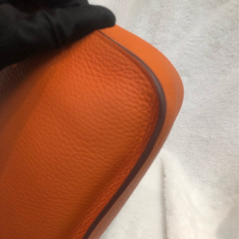 Hermes 吉卜賽 橙色銀扣TC XB731-13