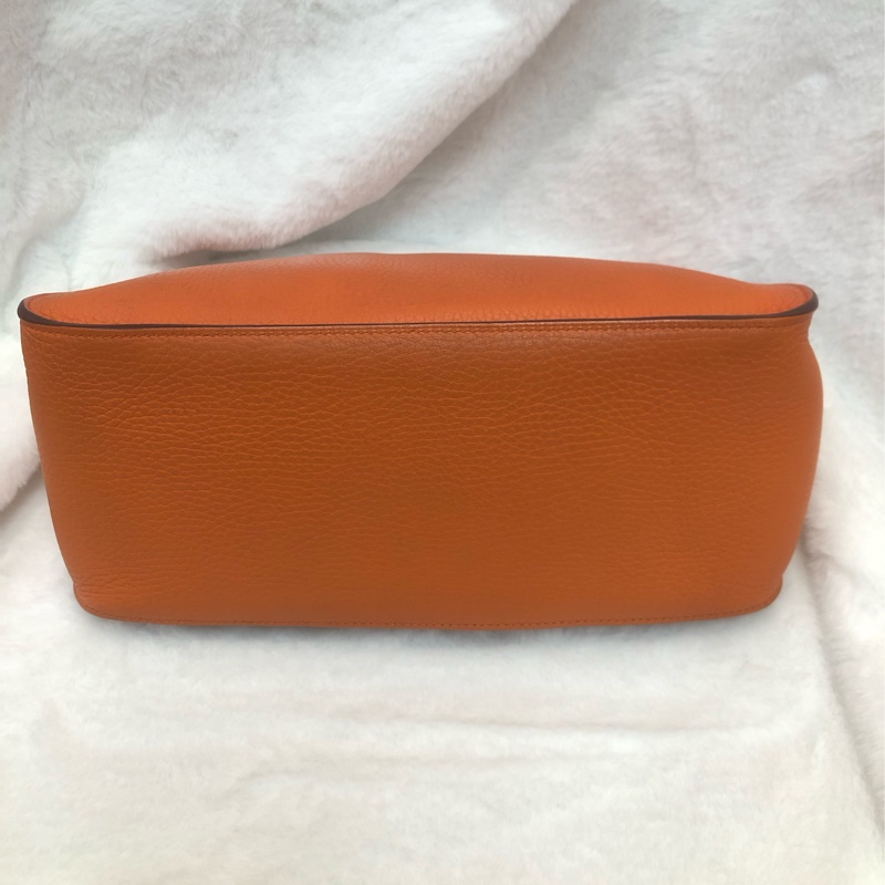 Hermes 吉卜賽 橙色銀扣TC XB731-16