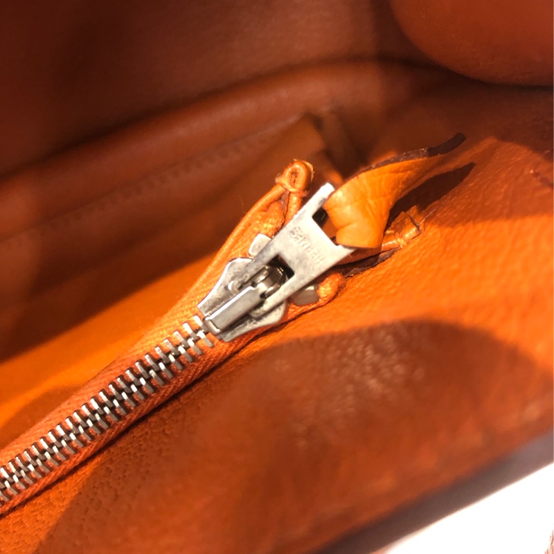 Hermes 吉卜賽 橙色銀扣TC XB731-23